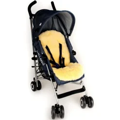 Assise en peau d'agneau pour poussette et siège auto Patchwork Nature|Kaiser Sale