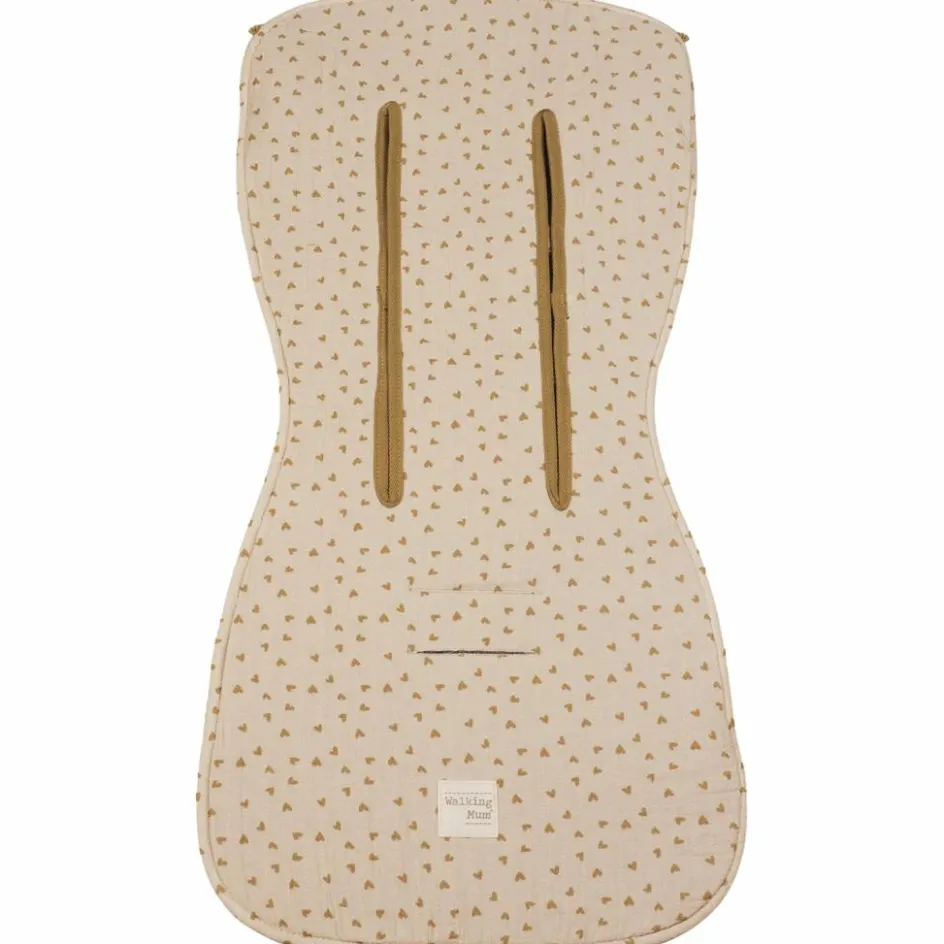 Walking Mum Assise pour poussette Coeurs Poppy Cannelle