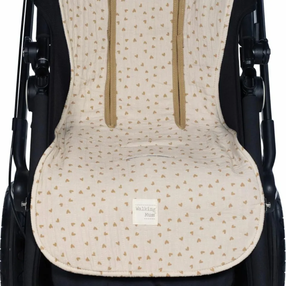Walking Mum Assise pour poussette Coeurs Poppy Cannelle