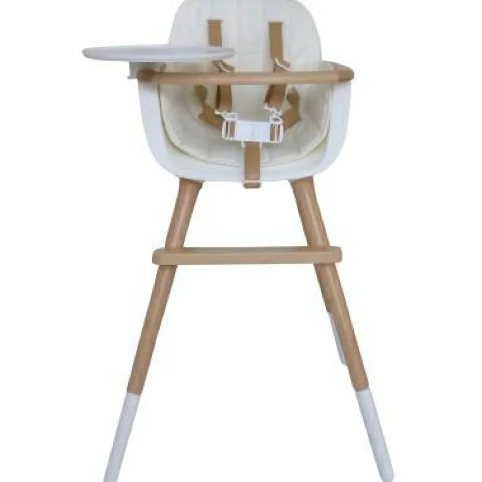 Best Micuna Assise tissu chaise haute Ovo Luxe blanc
