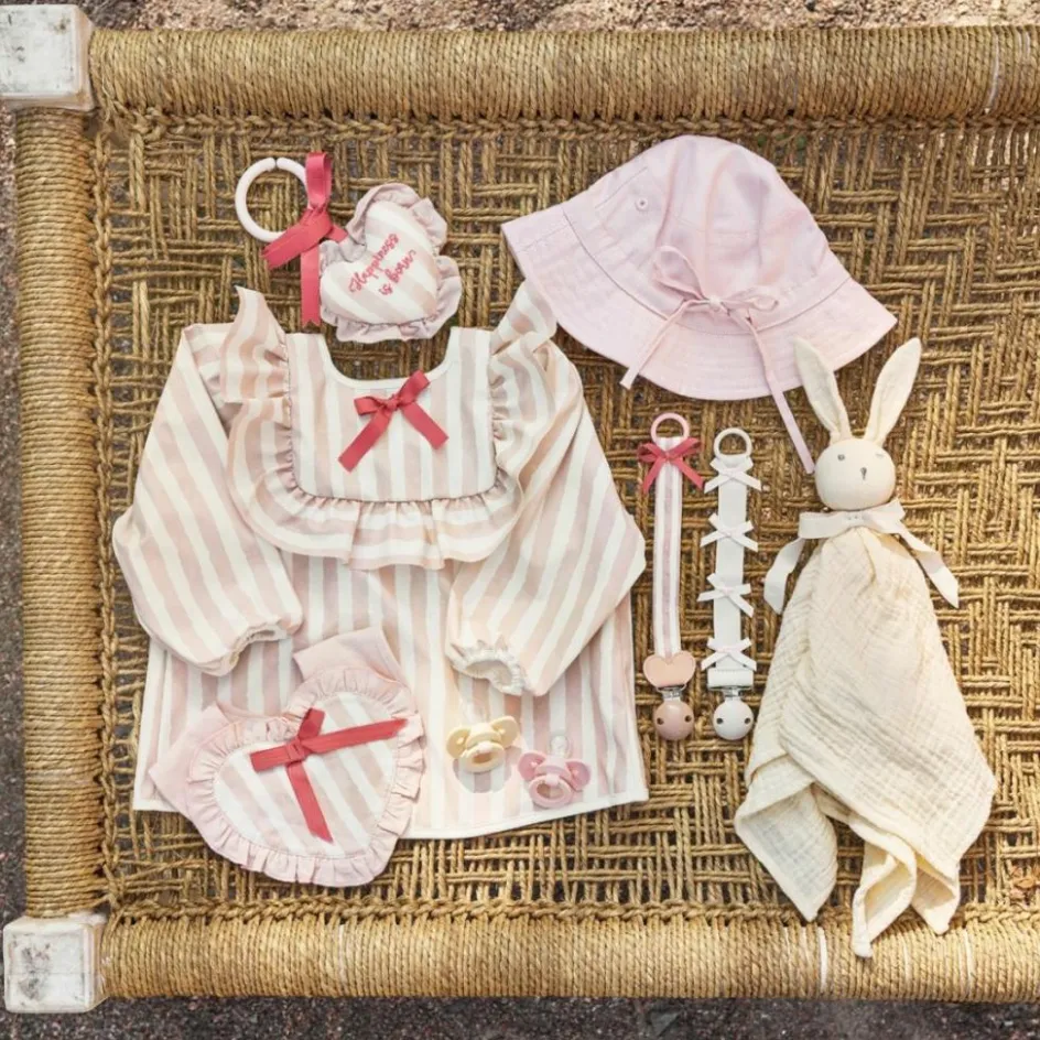 Attache sucette en bois Candy Stripes|Elodie Details Clearance