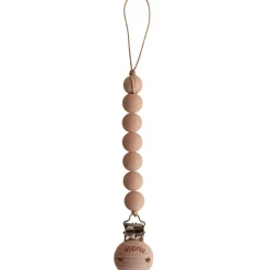 Attache sucette Halo Pale Taupe|Mushie Clearance