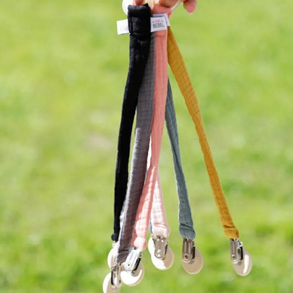 Attache sucette noir réglisse|BEBEL New