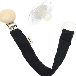 Attache sucette noir réglisse|BEBEL New