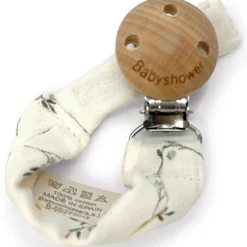 Attache sucette Wood Olive Bloom|Babyshower Sale