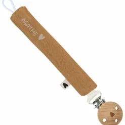 Attache tétine Gaze Camel (personnalisable)|Atelier Wagram Hot