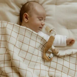 Attache tétine Gaze Camel (personnalisable)|Atelier Wagram Hot