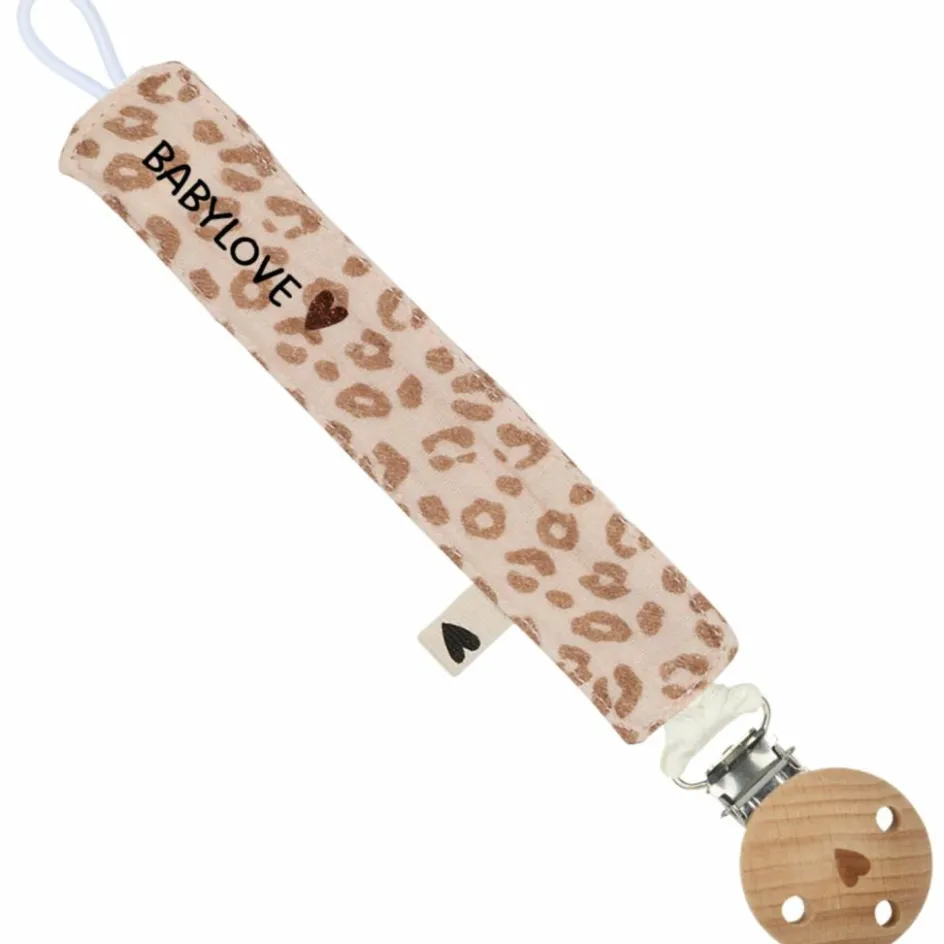 Hot Atelier Wagram Attache tétine Gaze Léopard (personnalisable)