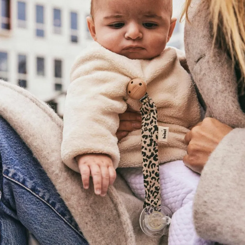 Attache tétine Léopard beige|BEBEL Sale