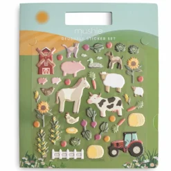 Autocollants réutilisables Sticker Book Farm|Mushie Clearance