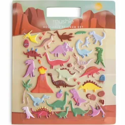 Autocollants réutilisables Sticker Book Dino|Mushie Online
