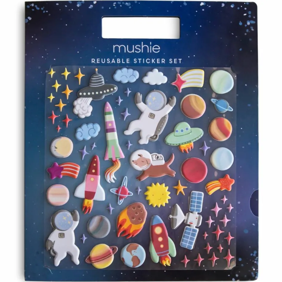 Sale Mushie Autocollants réutilisables Sticker Book Space
