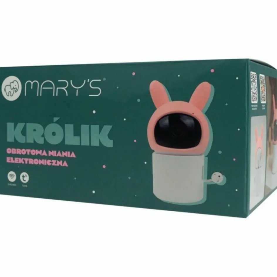 New Mary's Babyphone rotatif Lapin Rose