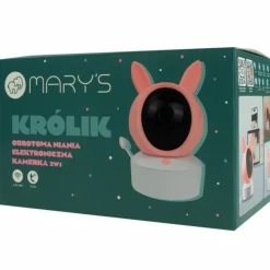New Mary's Babyphone vidéo avec caméra 2 en 1 Lapin Rose