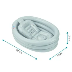 Baignoire gonflable Aqua dots avec transat intégré|Babymoov Outlet