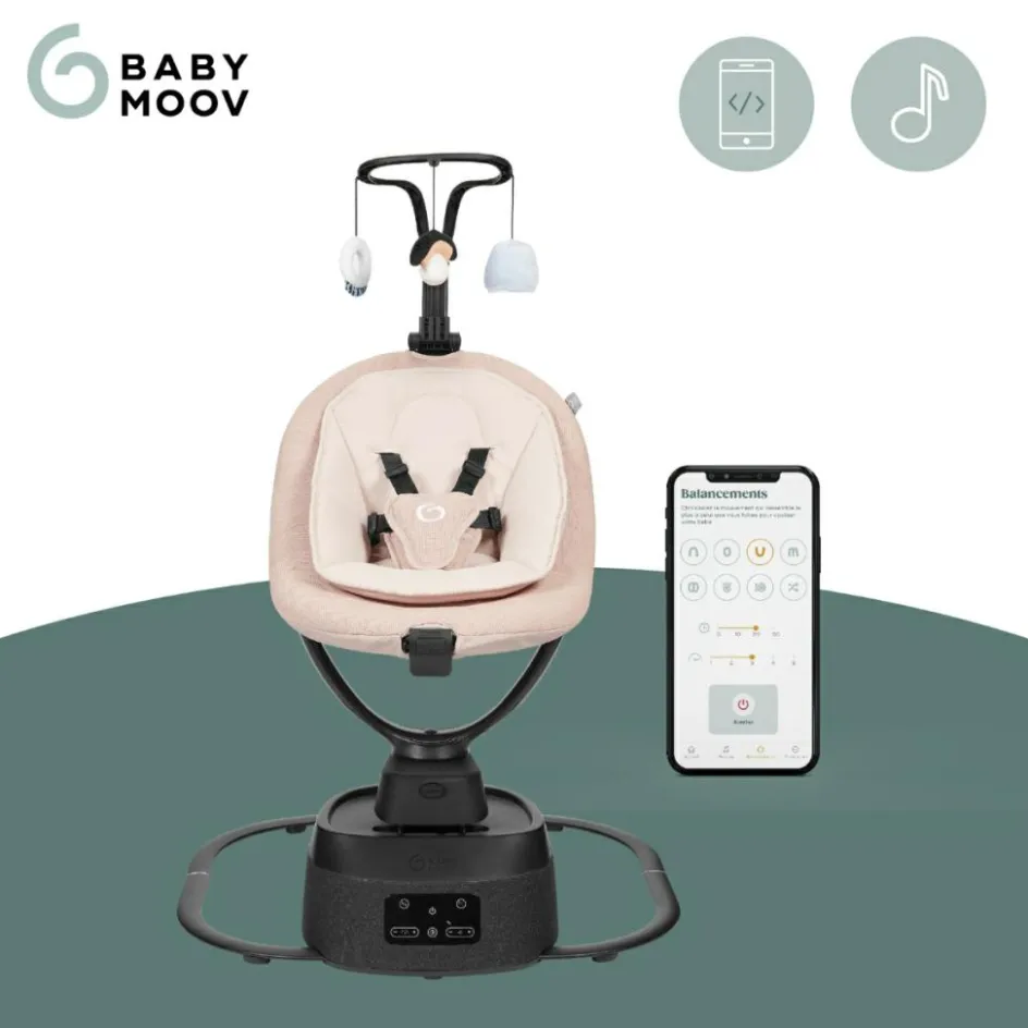 Balancelle connectée Swoon Evolution Mocca|Babymoov