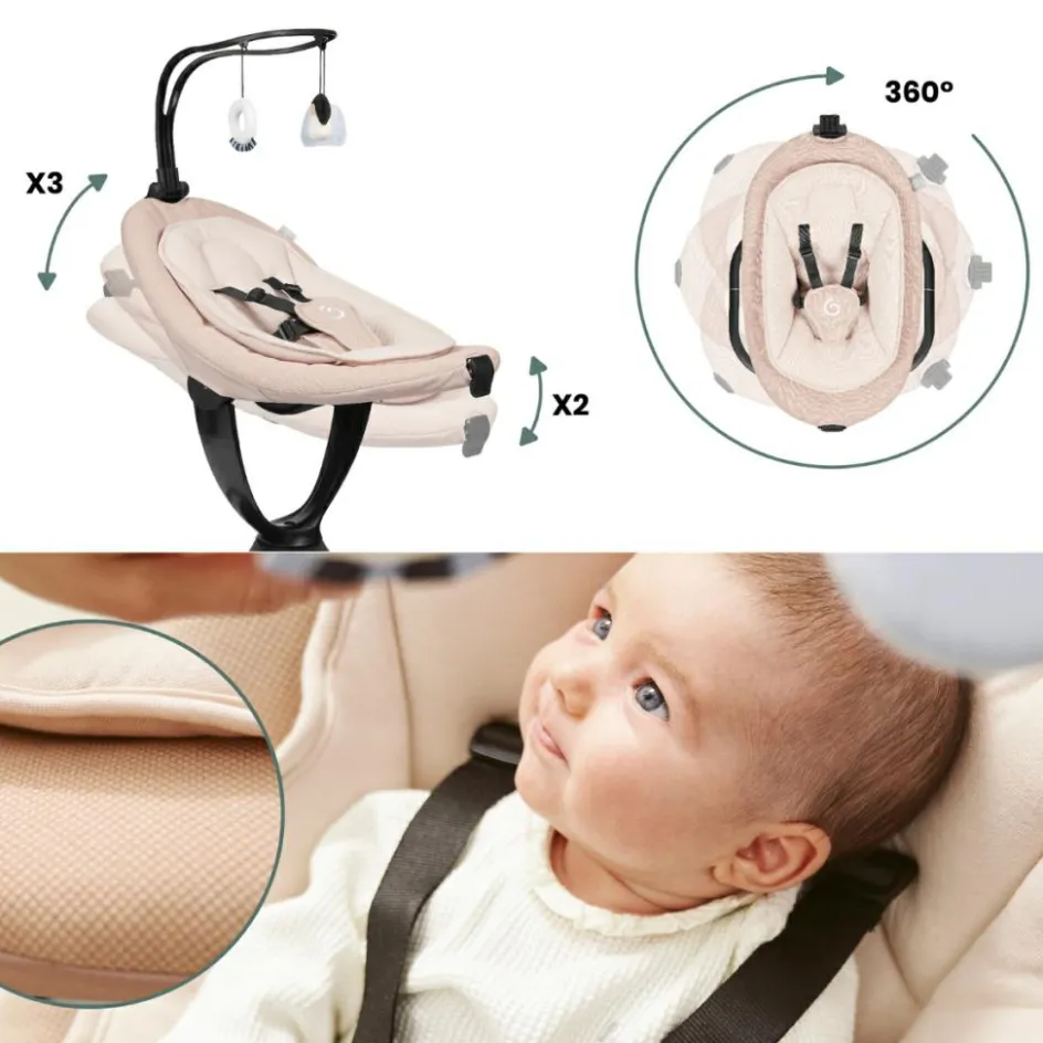 Balancelle connectée Swoon Evolution Mocca|Babymoov