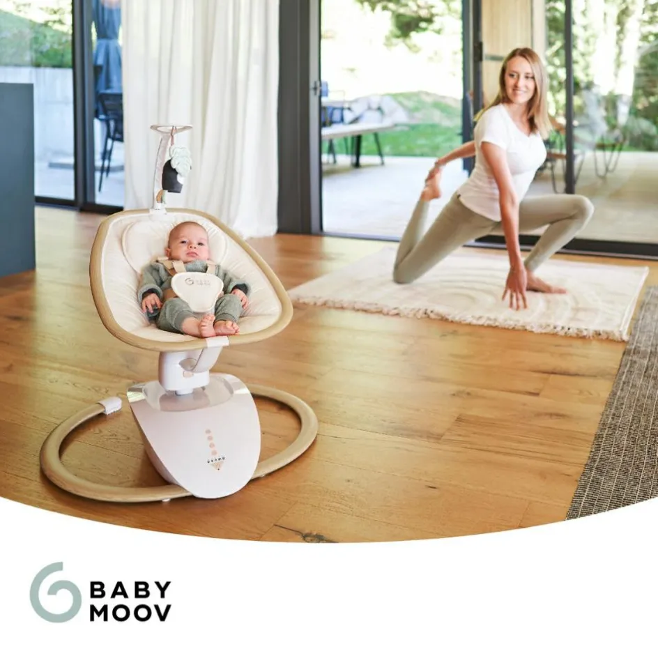 Balancelle électrique Swoon Hoop Sable|Babymoov Online