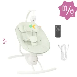 Balancelle électronique avec télécommande Crème|Badabulle