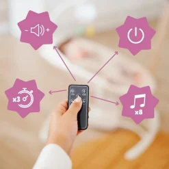 Balancelle électronique avec télécommande Crème|Badabulle