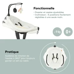 Balancelle Swoon Evolution Curl White X Babyatouprix|Babymoov Online