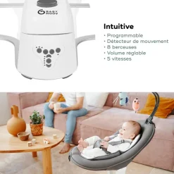 Balancelle Swoon Motion Zinc|Babymoov New