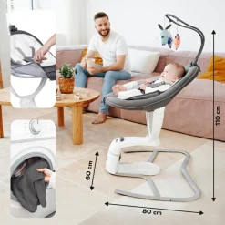 Balancelle Swoon Motion Zinc|Babymoov New