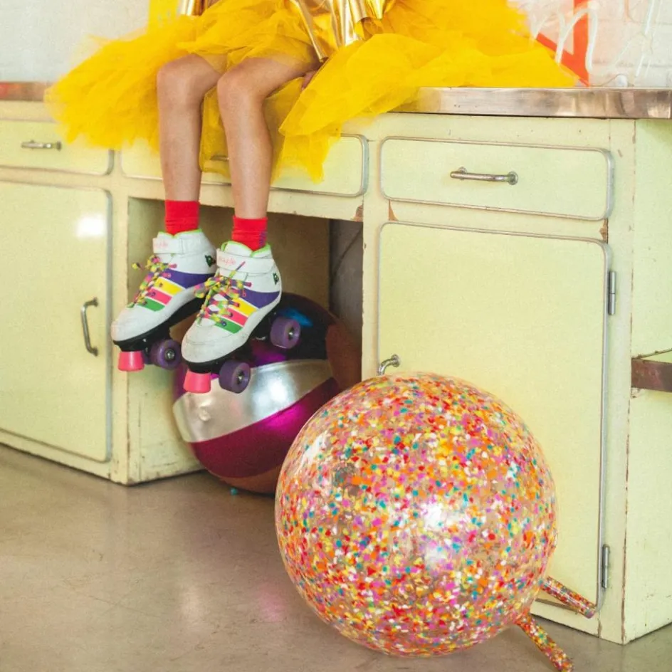 Ballon sauteur paillettes Confettis|Ratatam Sale