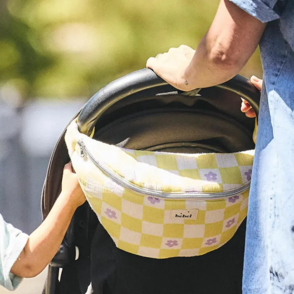 BEBEL Banane à langer Comme un bonbon Romy damier jaune