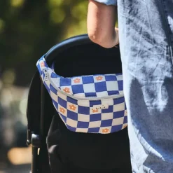 Banane à langer Comme un bonbon Romy damier bleu|BEBEL Clearance