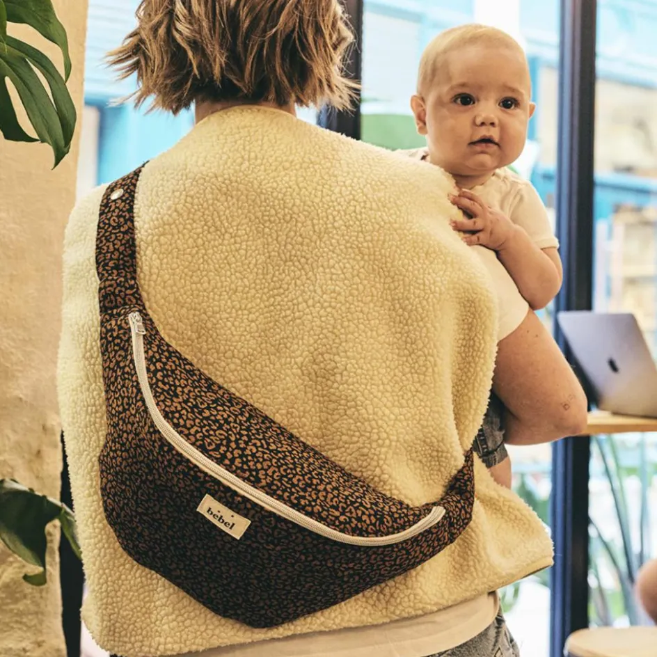 New BEBEL Banane à langer Léopard noir