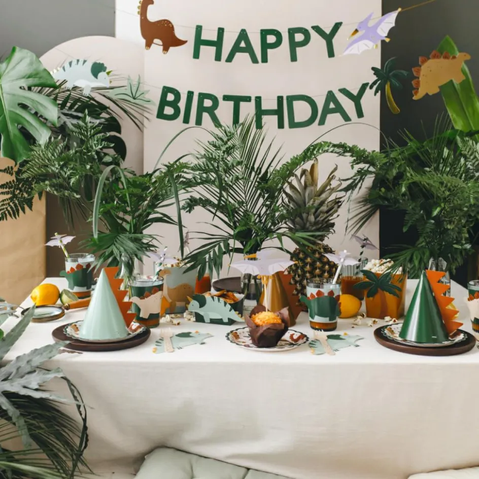 Clearance Party Deco Bannière Happy Birthday Dino (4,5 m)