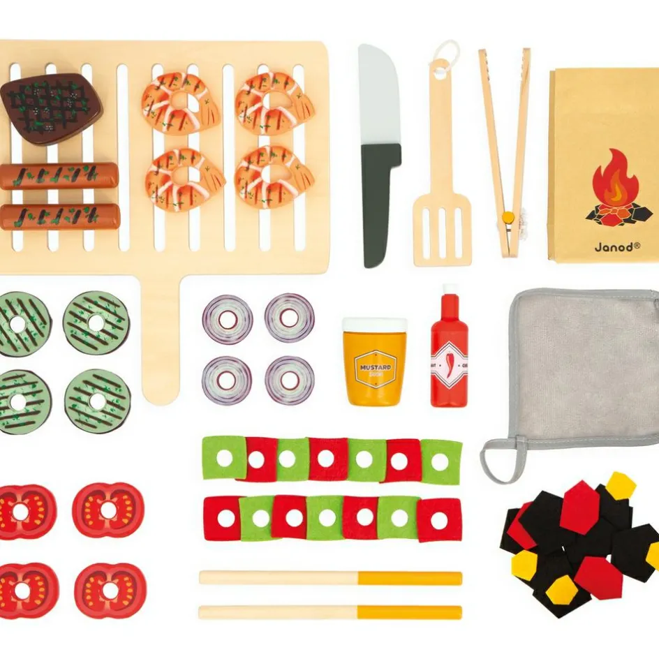 Barbecue en bois (55 pièces)|Janod Discount