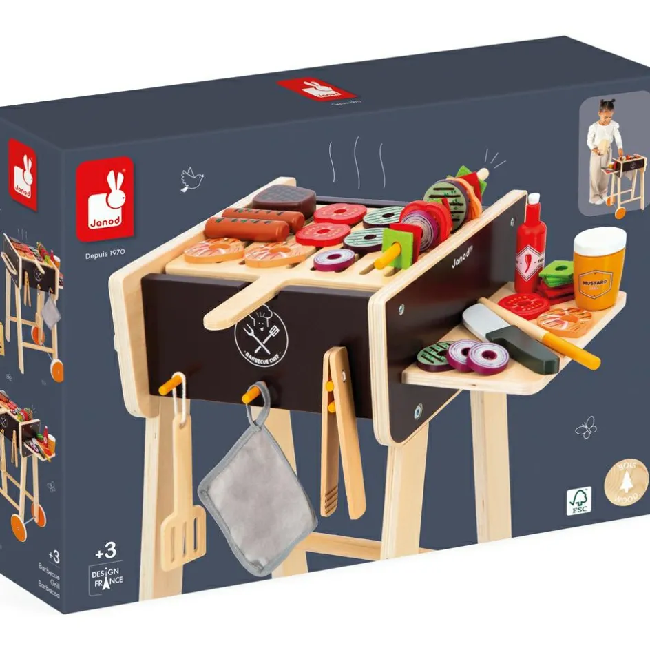 Barbecue en bois (55 pièces)|Janod Discount