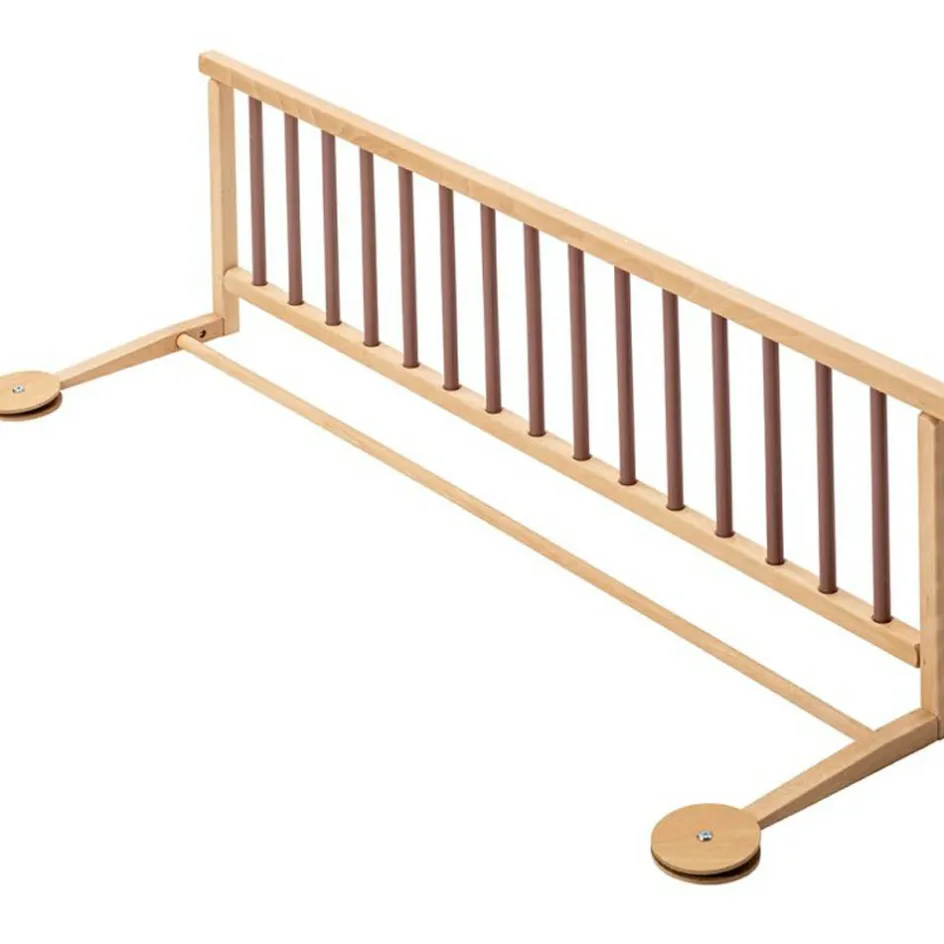 Clearance Combelle Barrière de lit en bois Audrey hydride vieux rose 127 cm