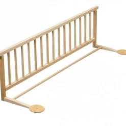 New Combelle Barrière de lit en bois de hêtre Audrey Brut 127 cm