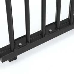 Clearance Geuther Barrière de porte pivotante en bois Noir (58-105 cm)