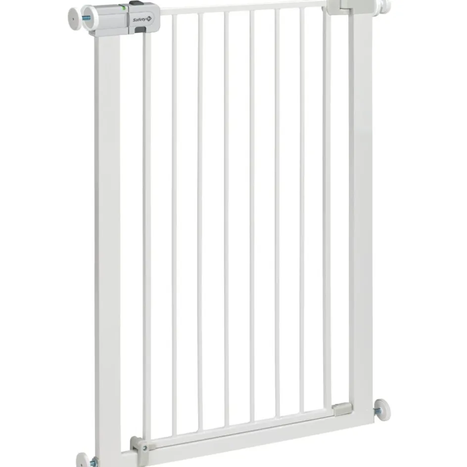 New Safety 1st Barrière de sécurité Easy close ultra-haute métal blanc