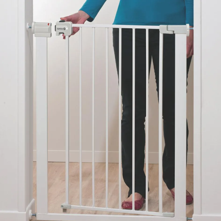 New Safety 1st Barrière de sécurité Easy close ultra-haute métal blanc