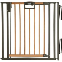 Barrière Easy Lock Wood Plus avec adaptateur escalier (84 à 92 cm)|Geuther