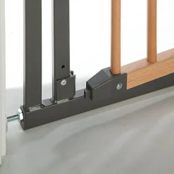 Barrière Easy Lock Wood Plus avec adaptateur escalier (84 à 92 cm)|Geuther