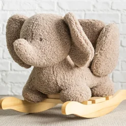 Clearance Nattou Bascule Teddy Lapidou Eléphant taupe