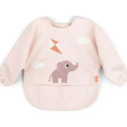 Bavoir à manches avec poche Playground rose|Done by Deer Discount