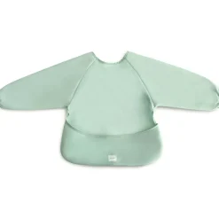 Bavoir à manches longues Roman Green (6-24 mois)|Mushie