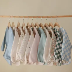 Bavoir à manches longues Whales (6-24 mois)|Mushie Sale