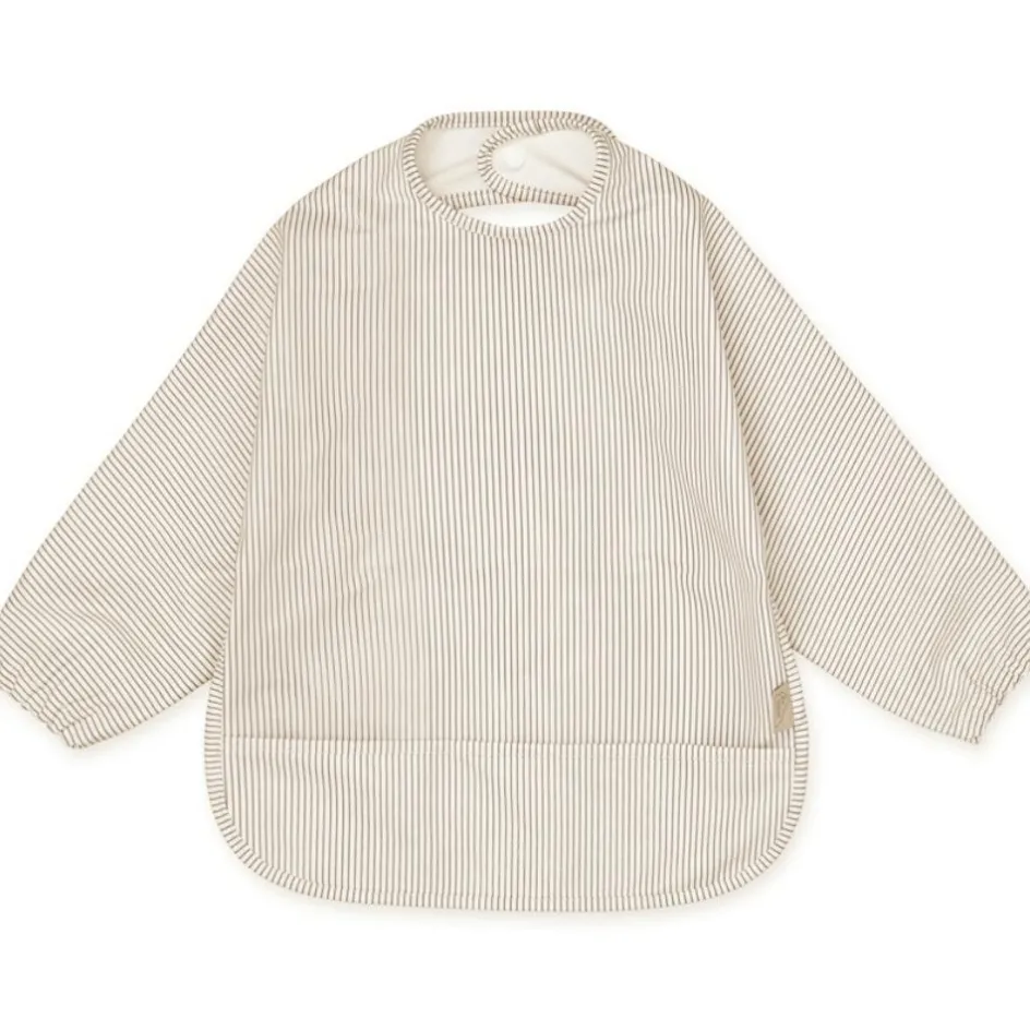 Bavoir à manches Rayures marron|Cam Cam Copenhagen Best