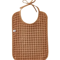 Bavoir à nouer en coton gaufré Cassonade|BB & Co Sale