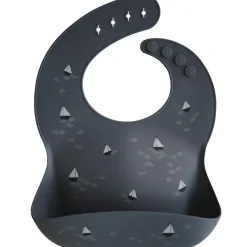 Bavoir à poche en silicone Boats|Mushie Sale