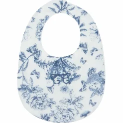 Discount Tartine et Chocolat Bavoir bandana Toile de Jouy bleu