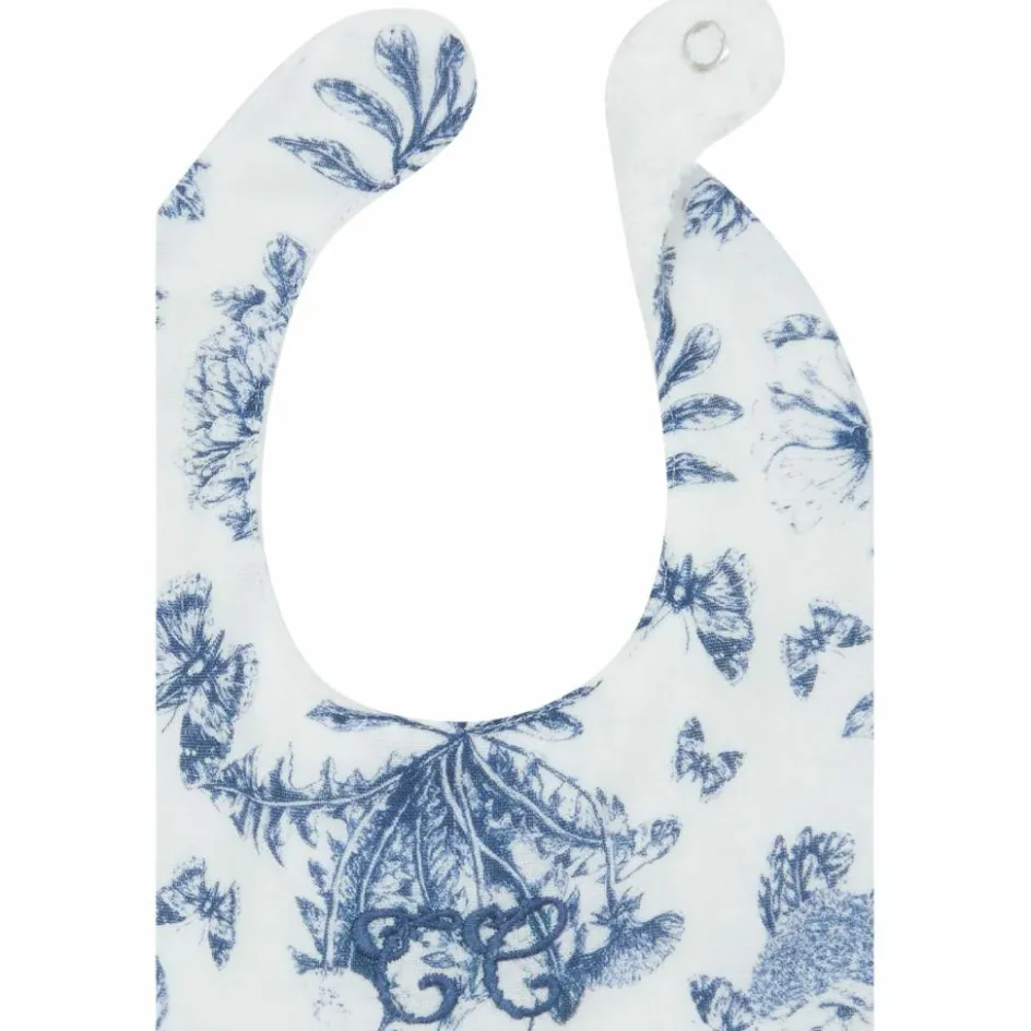 Discount Tartine et Chocolat Bavoir bandana Toile de Jouy bleu